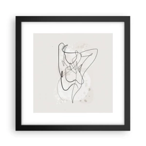 Poster in cornice nera - L'arte della seduzione - 30x30 cm