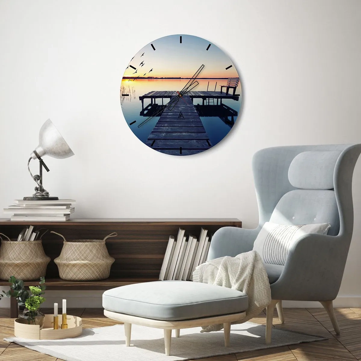 Orologio da parete - Orologio in Vetro - È stata una buona giornata - 30x30 cm