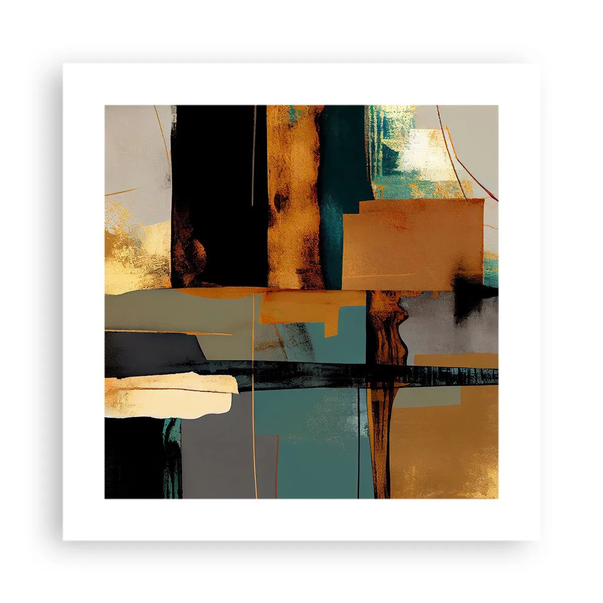 Poster - Astrazione: luci e ombre - 40x40 cm