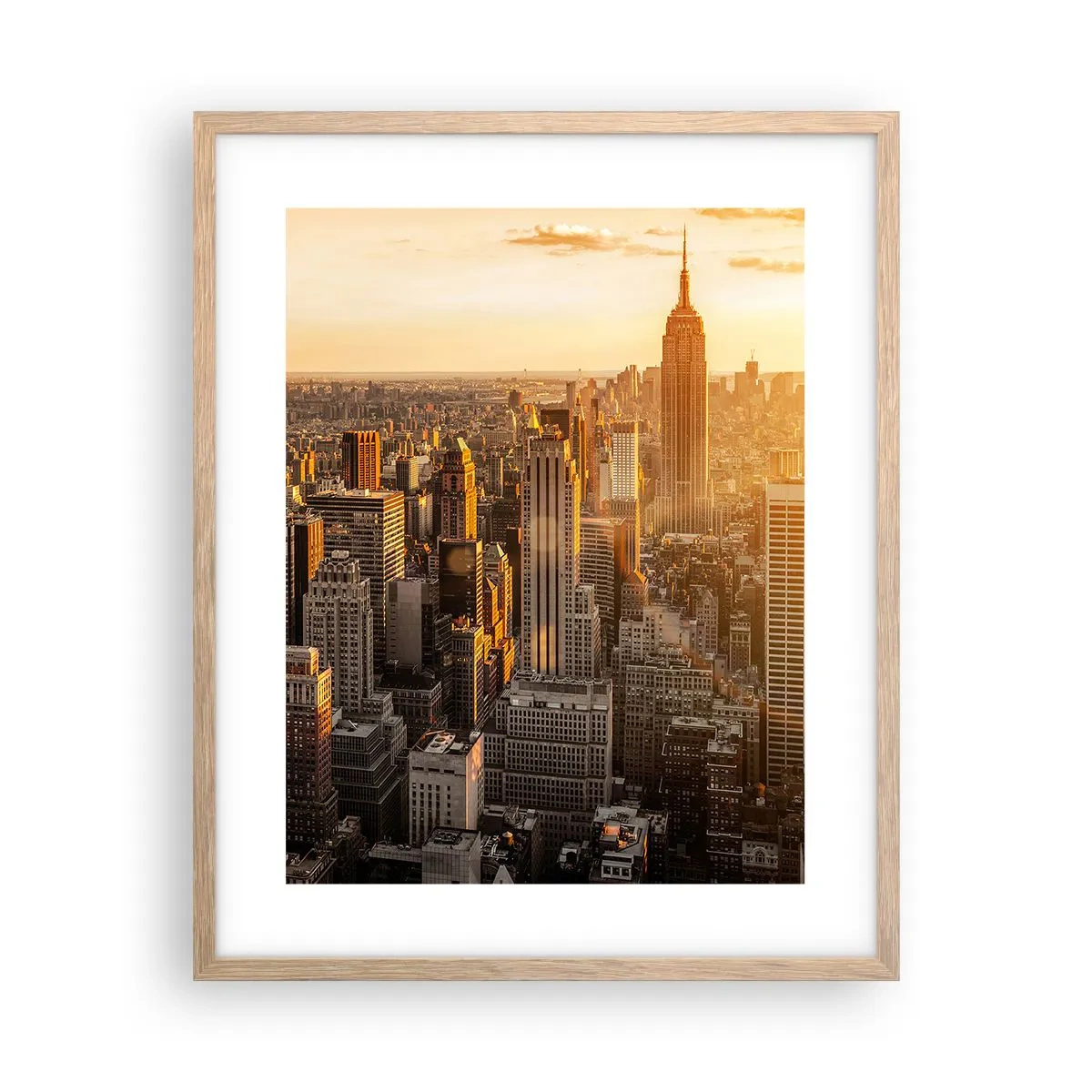 Poster in cornice rovere chiaro - Crescere al sole - 40x50 cm