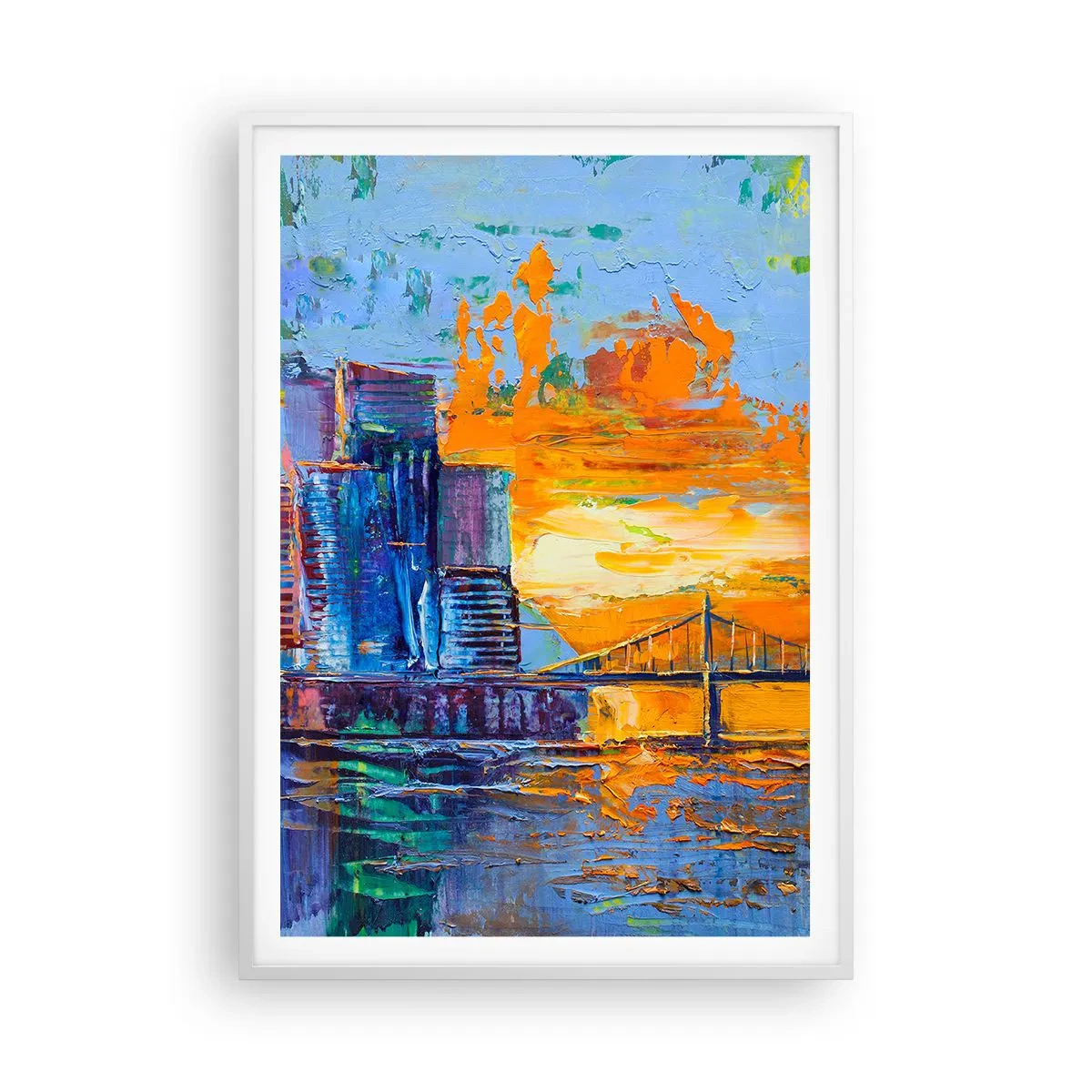 Poster in cornice bianca - Cultura e natura - 70x100 cm