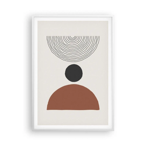 Poster in cornice bianca - Al centro dell'attenzione - 70x100 cm