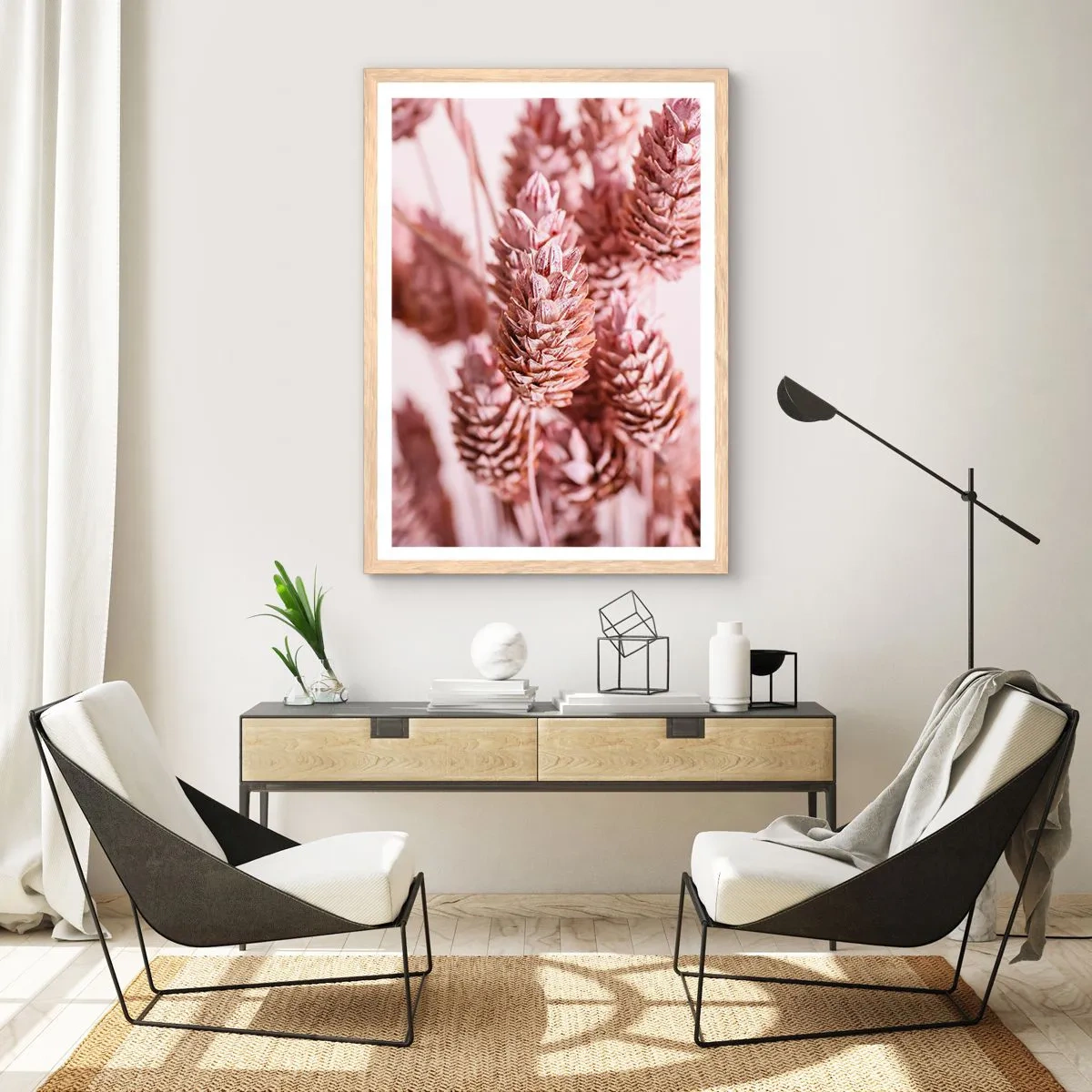 Poster in cornice rovere chiaro - A prima vista poco appariscenti - 70x100 cm