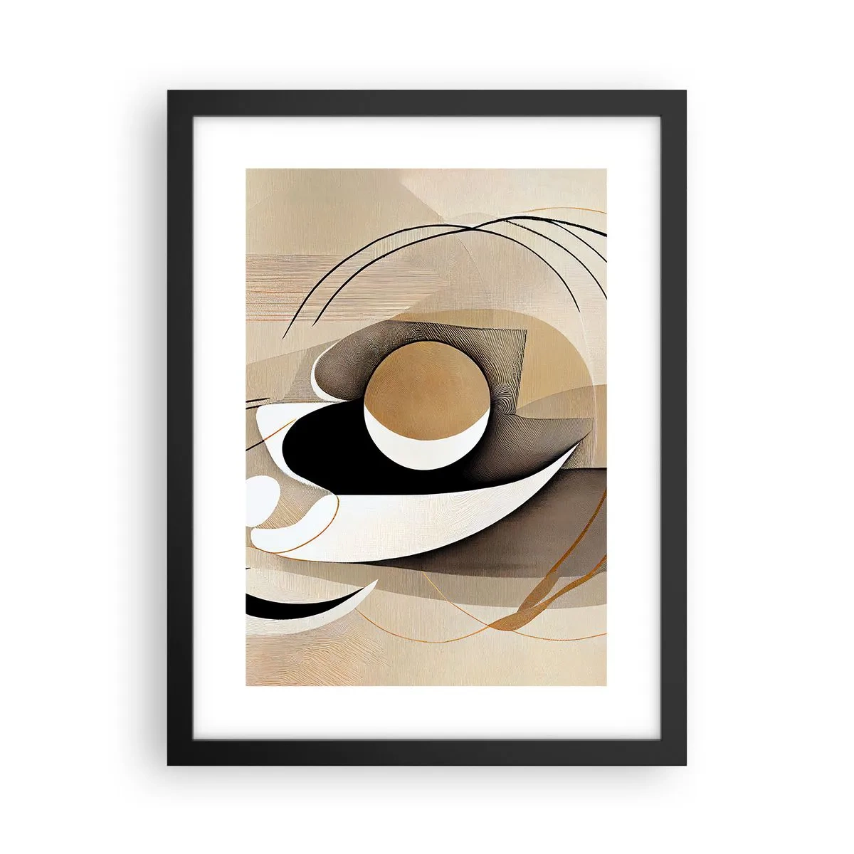 Poster in cornice nera - Composizione: l'essenza delle cose - 30x40 cm