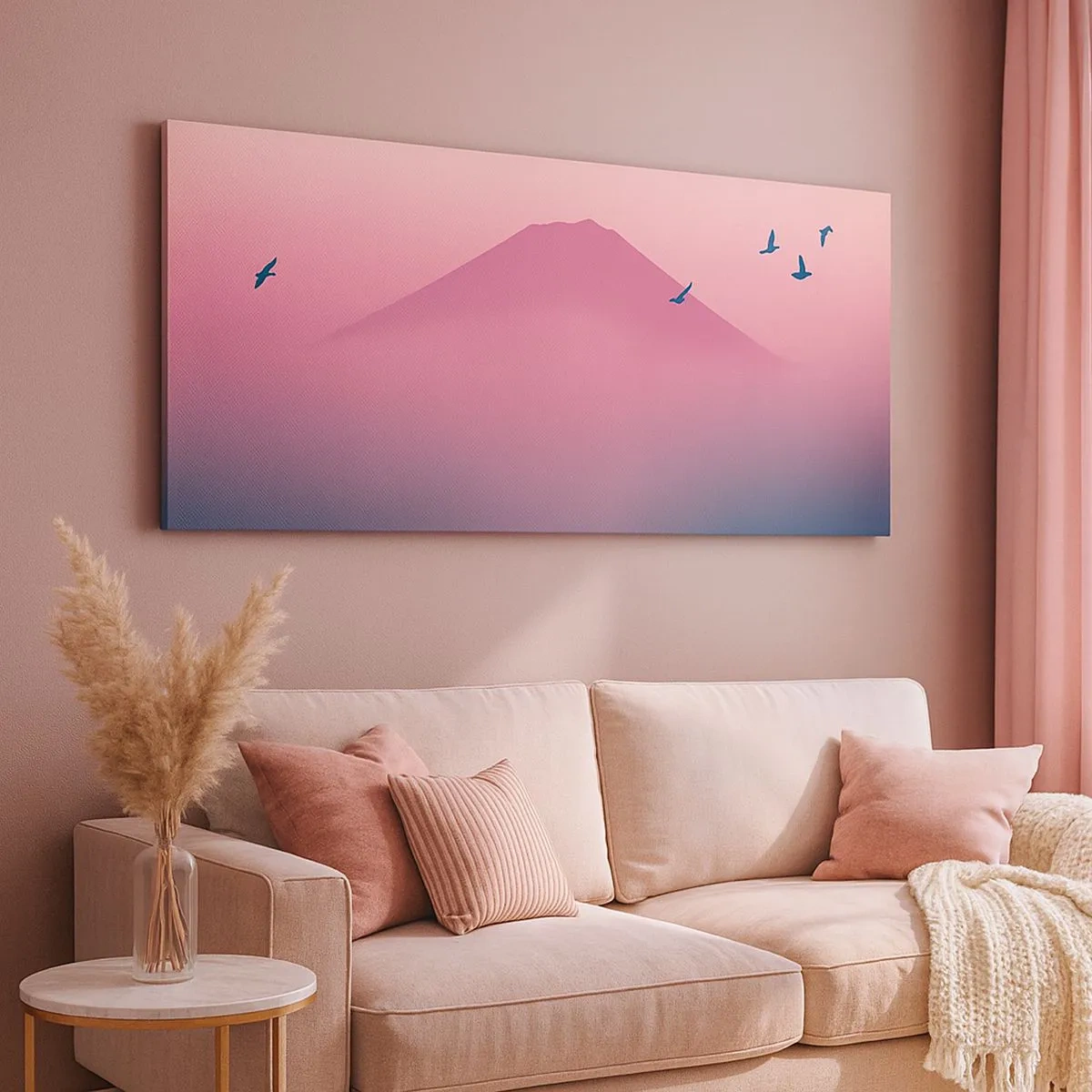 Quadro su tela - Stampe su Tela - Viandanti sopra le nuvole - 100x40 cm