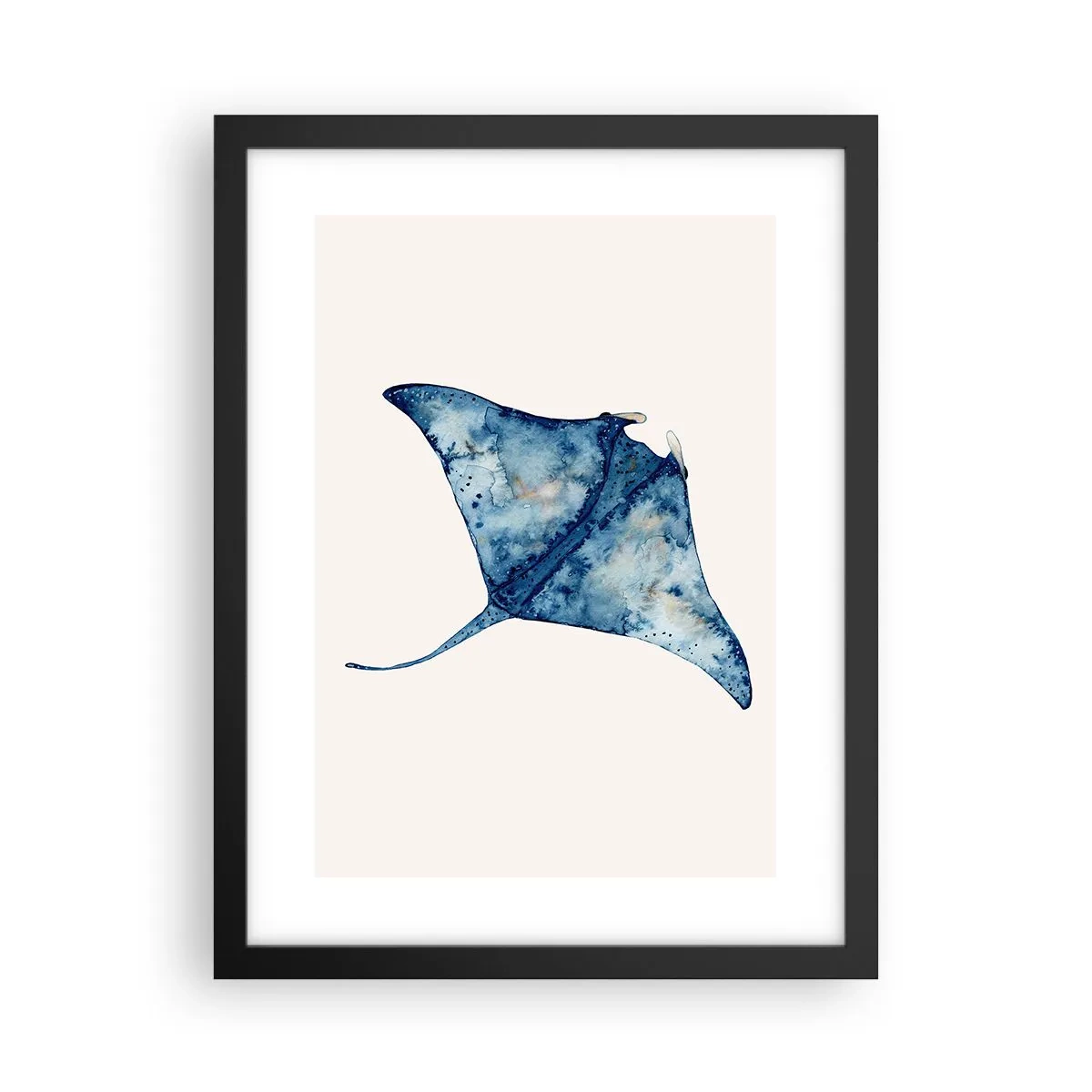 Poster in cornice nera - Vita nel blu - 30x40 cm
