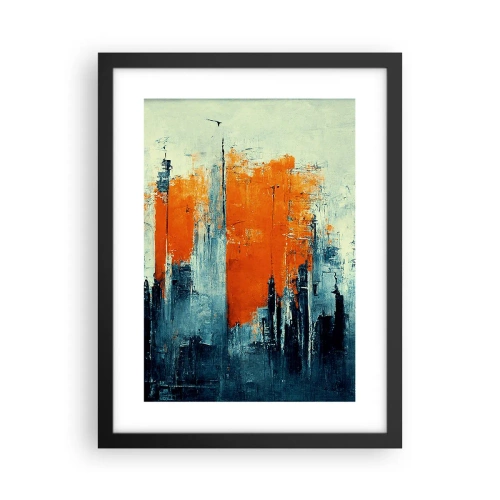 Poster in cornice nera - Paesaggio moderno - 30x40 cm