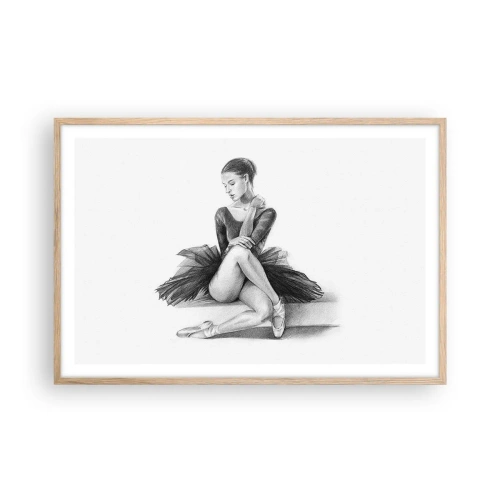 Poster in cornice rovere chiaro - Incantata dalla danza - 91x61 cm
