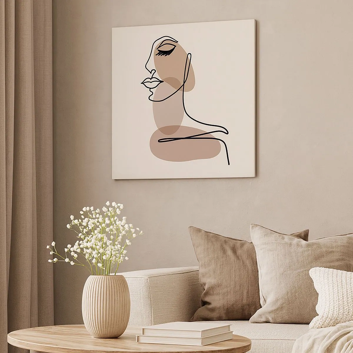 Quadro su tela - Stampe su Tela - Ascoltando se stessa - 30x30 cm