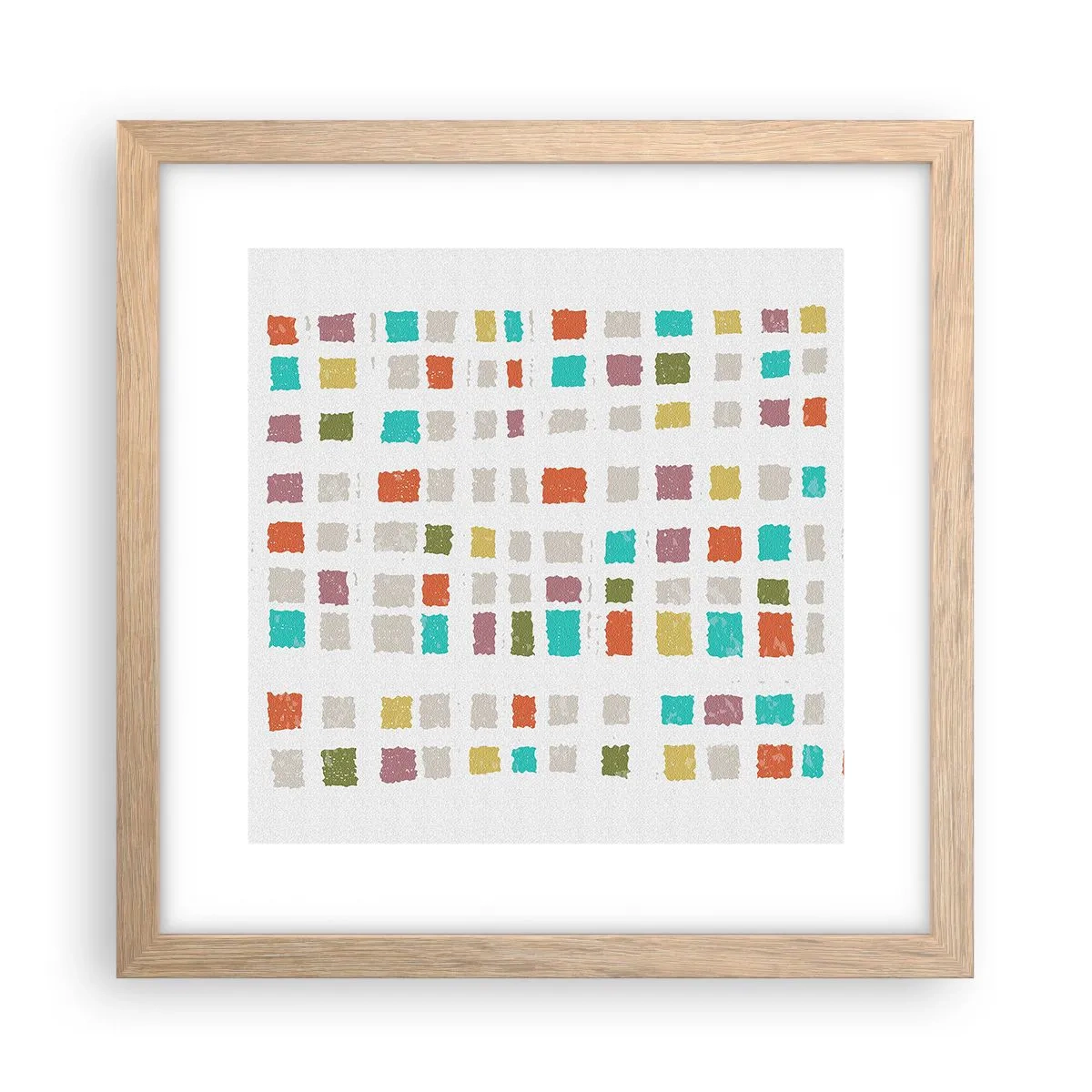 Poster in cornice rovere chiaro - Un gioco sconosciuto - 30x30 cm