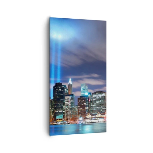 Quadro su tela - Stampe su Tela - Toccare il cielo con la luce - 65x120 cm