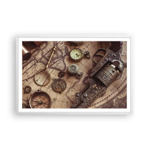 Poster in cornice bianca - La natura chiama - 91x61 cm