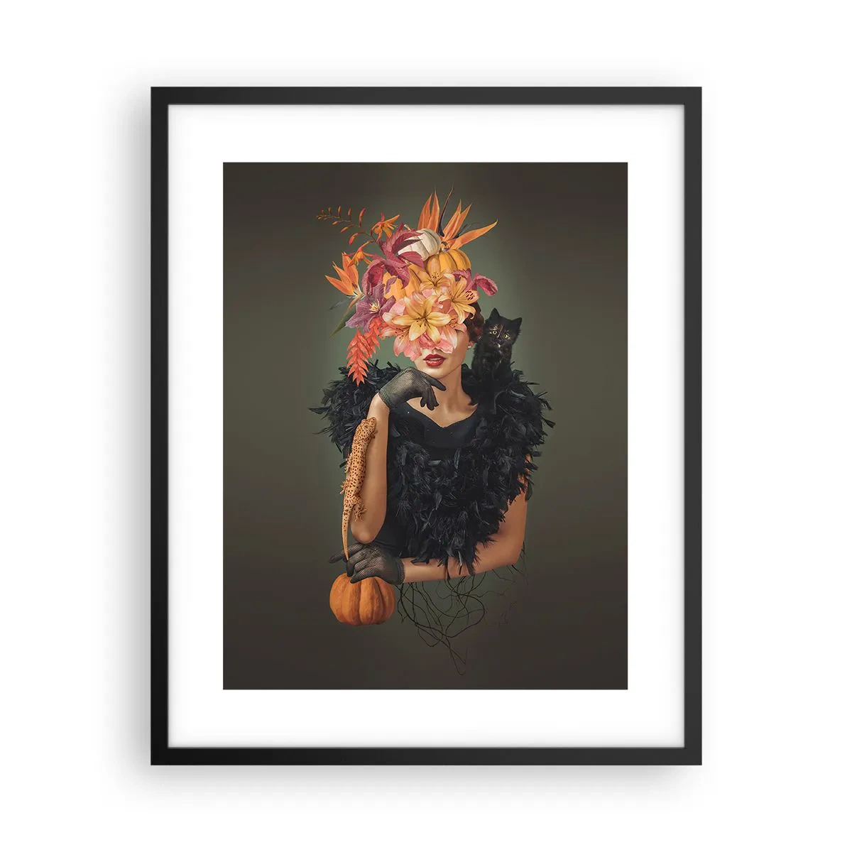 Poster in cornice nera - L'incantesimo della strega - 40x50 cm