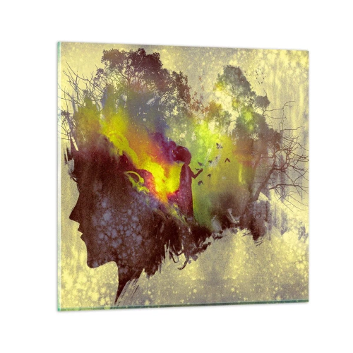Quadro su vetro - Madre Natura - 70x70 cm