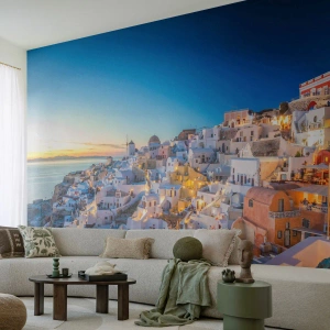 Fotomurali Standard Eco - Essenza della grecità - Santorini, Architettura, Grecia - 350x256 cm