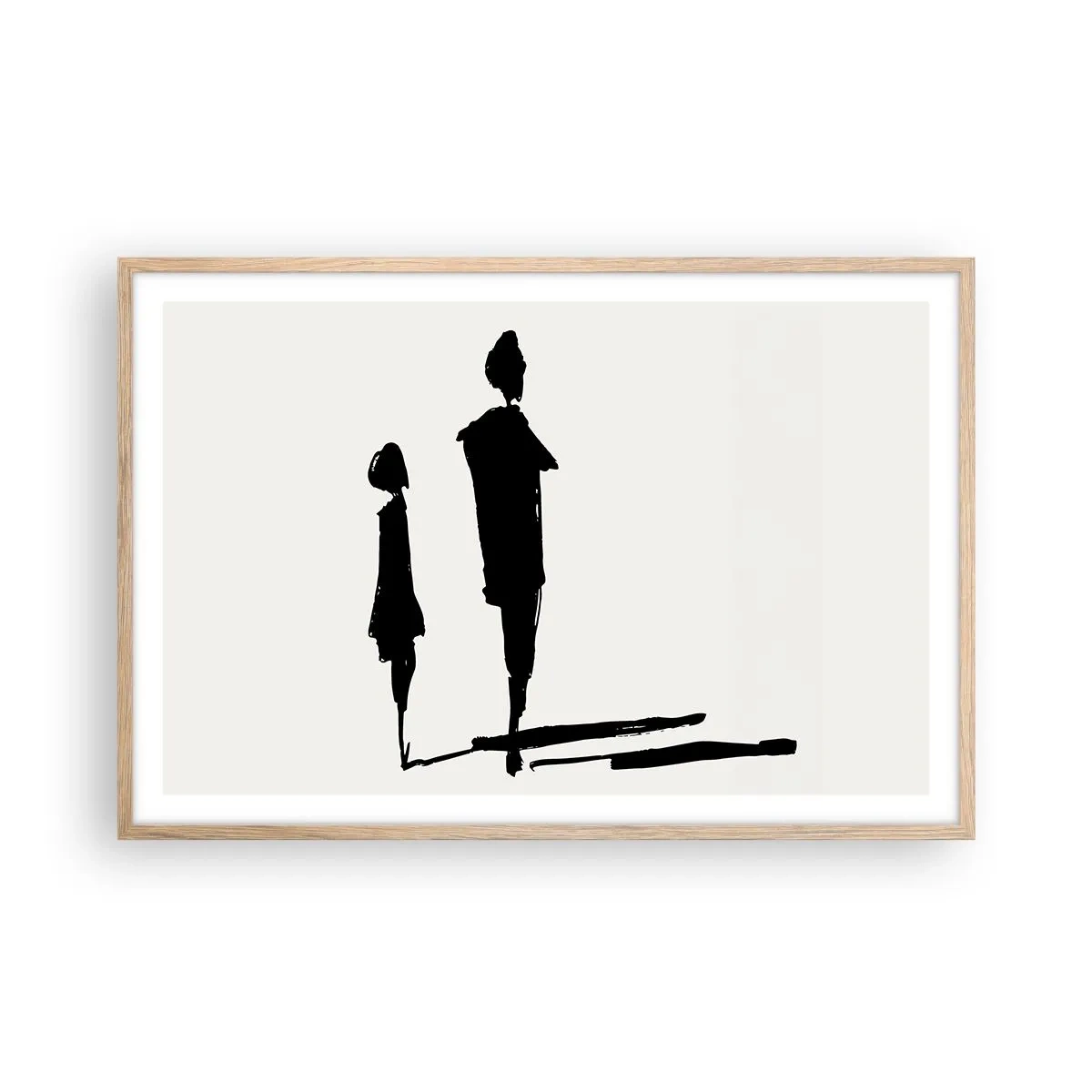 Poster in cornice rovere chiaro - Sicuramente insieme? - 91x61 cm