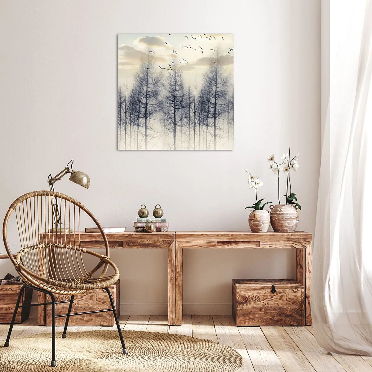 Quadro su tela - Stampe su Tela - Lo spirito della foresta - 30x30 cm