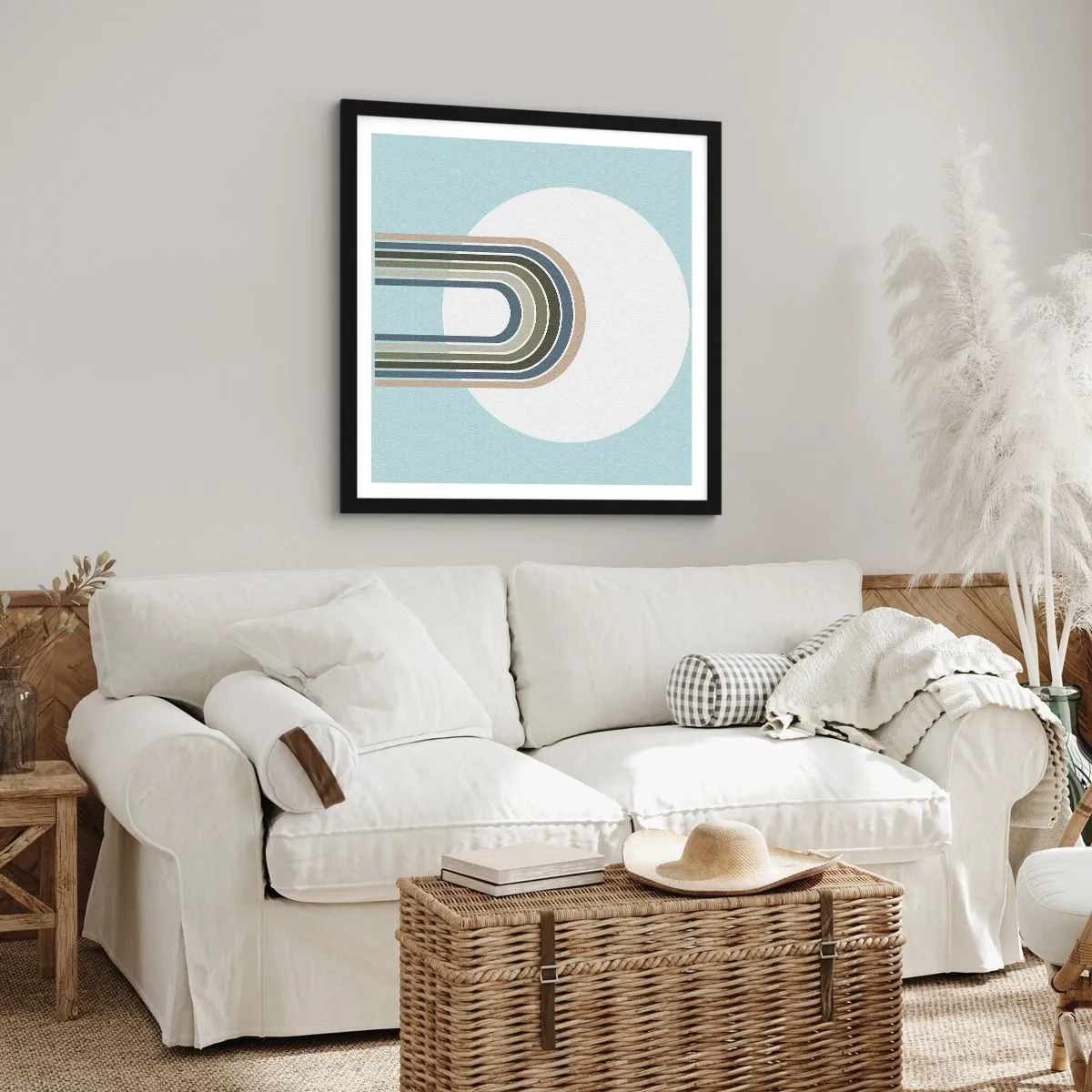 Poster in cornice nera - Attrazione irresistibile - 40x40 cm