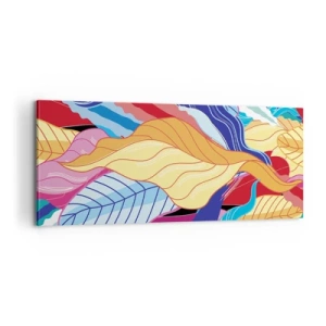 Quadro su tela - Stampe su Tela - Disordine colorato - 100x40 cm