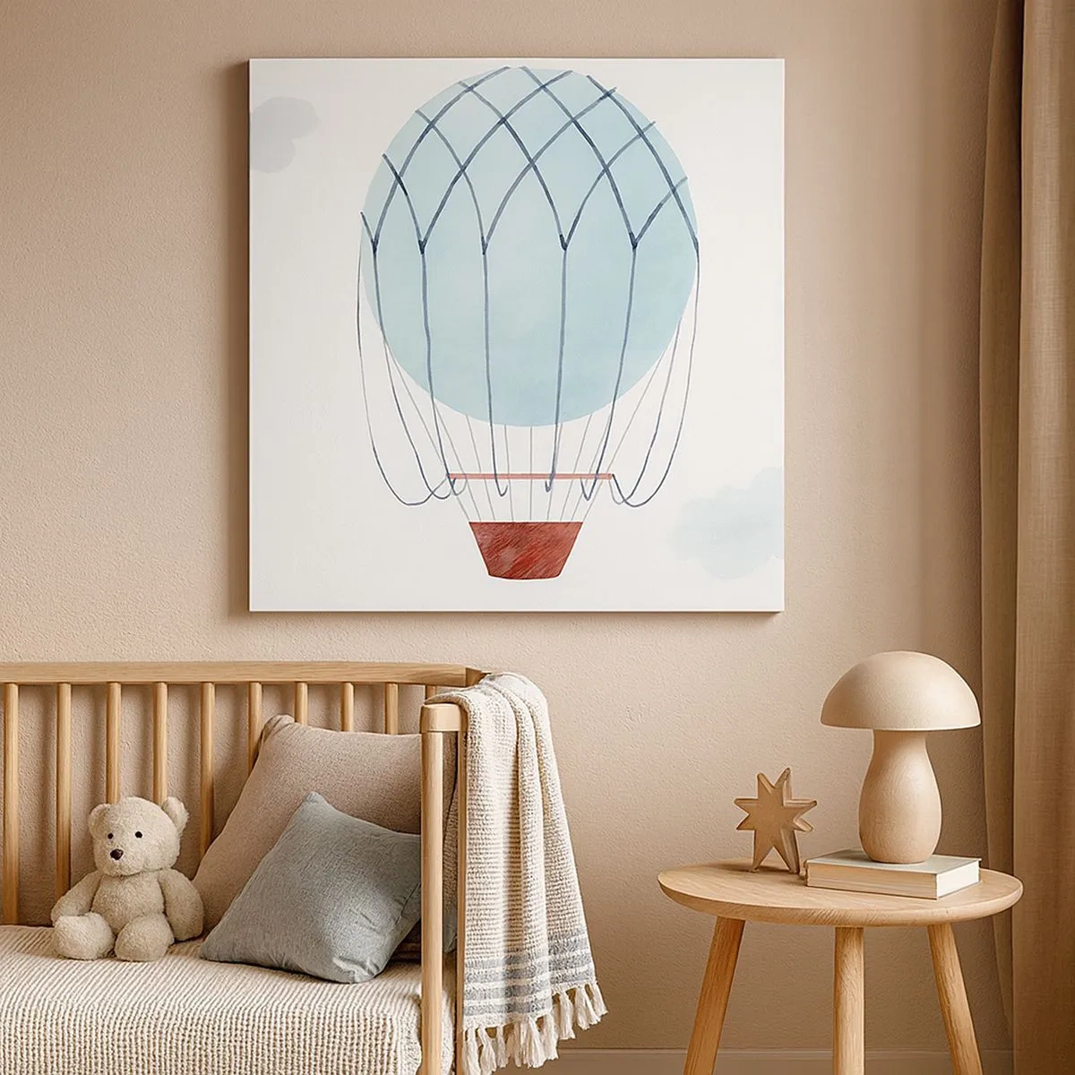 Quadro su tela - Stampe su Tela - In mezzo alle nuvole - 30x30 cm