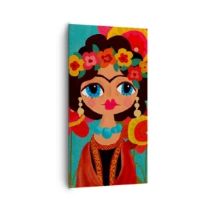 Quadro su tela - Stampe su Tela - La ragazza dei papaveri - 65x120 cm