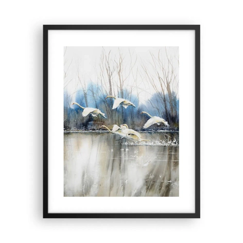 Poster in cornice nera - Come la favola dei cigni selvatici - 40x50 cm