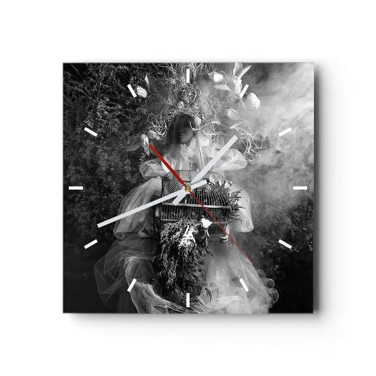 Orologio da parete - Orologio in Vetro - Madre natura stessa - 40x40 cm