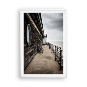 Poster in cornice bianca - Il tempo si è fermato - 61x91 cm