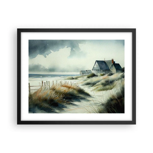 Poster in cornice nera - Lontano dal caos - 50x40 cm