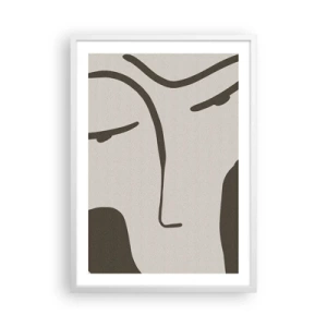 Poster in cornice bianca - Come un quadro di Modigliani - 50x70 cm
