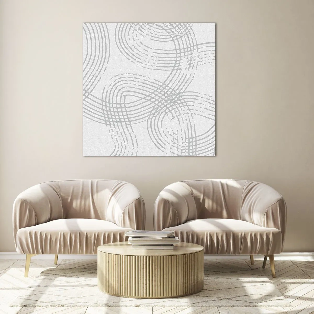 Quadro su vetro - Non vi è una via diritta - 30x30 cm