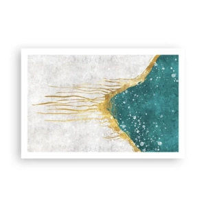 Poster - Flusso dorato - 91x61 cm