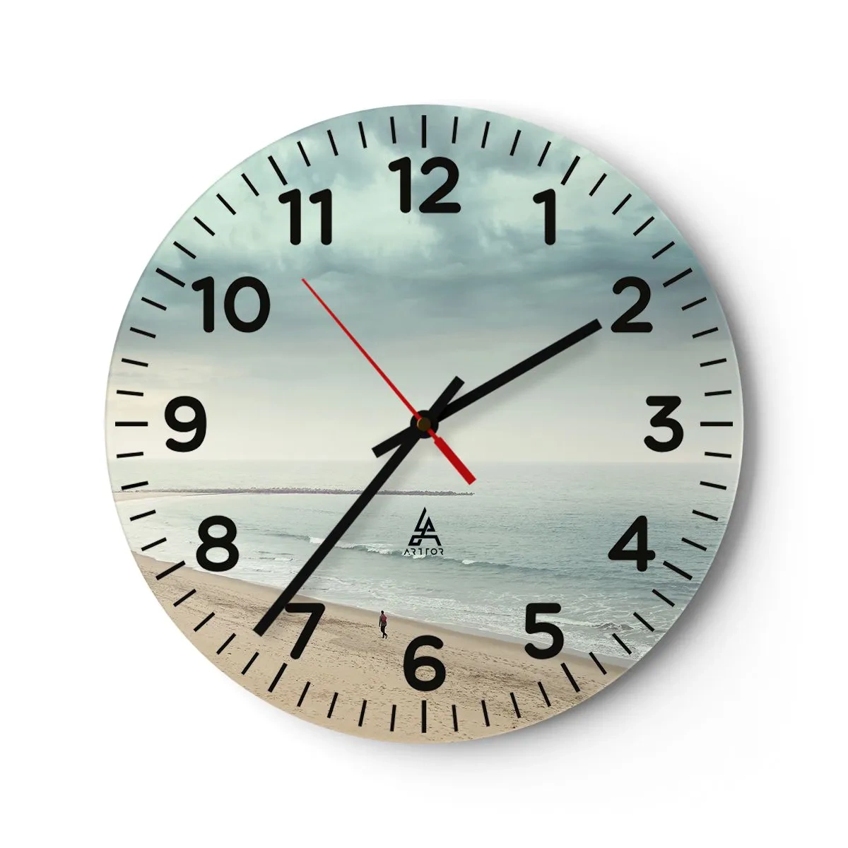 Orologio da parete - Orologio in Vetro - Cercando la pace - 30x30 cm