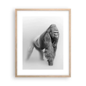 Poster in cornice rovere chiaro - Sicuro della propria forza - 40x50 cm