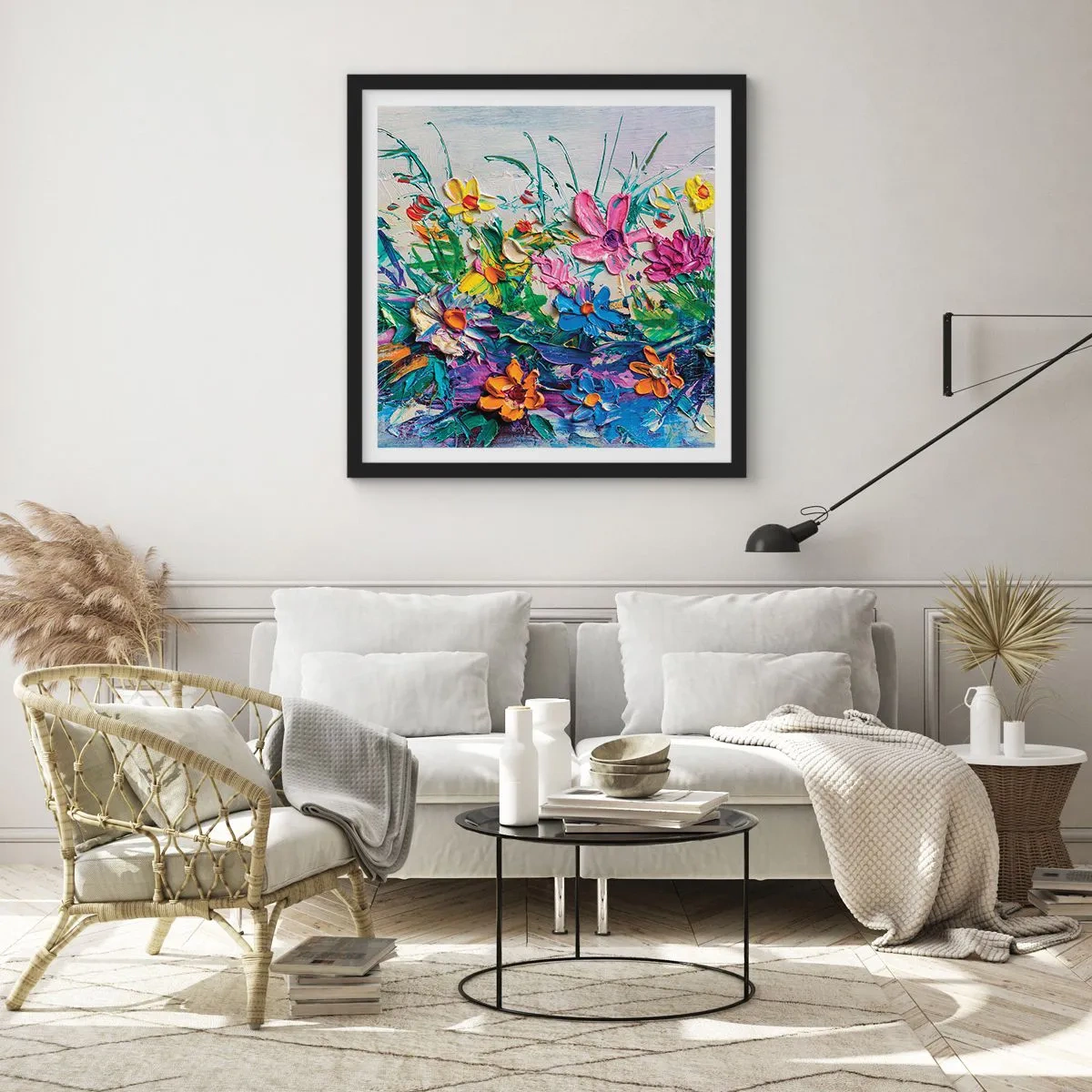 Poster in cornice nera - Natura per niente morta - 60x60 cm