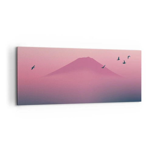 Quadro su tela - Stampe su Tela - Viandanti sopra le nuvole - 100x40 cm