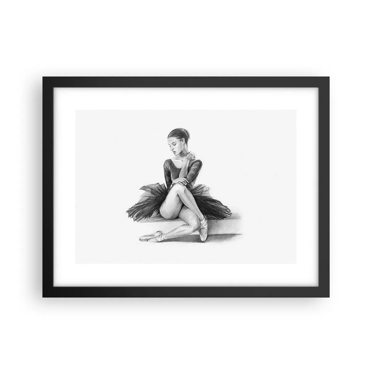 Poster in cornice nera - Incantata dalla danza - 40x30 cm