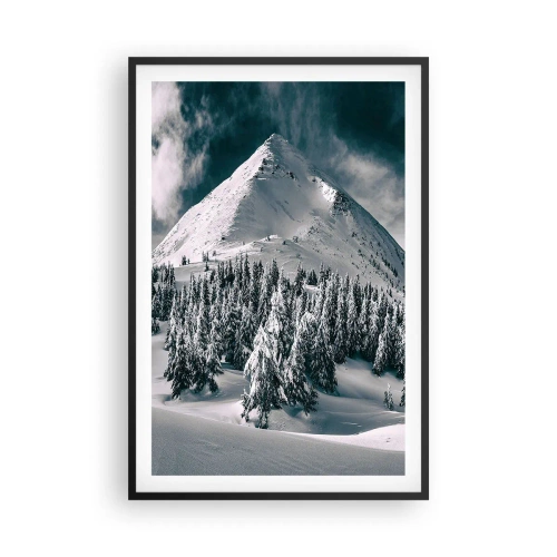 Poster in cornice nera - Il paese della neve e del ghiaccio - 61x91 cm