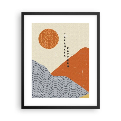 Poster in cornice nera - Spirito giapponese - 40x50 cm