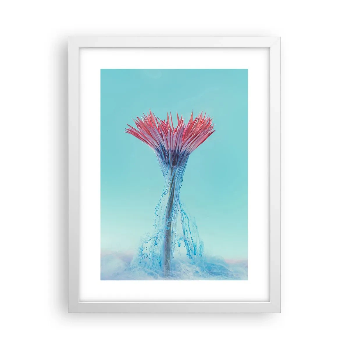 Poster in cornice bianca - L'abbraccio che ravviva - 30x40 cm