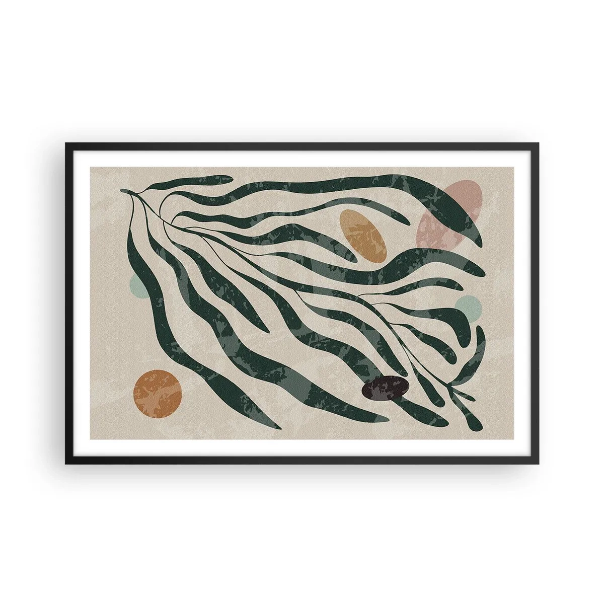 Poster in cornice nera - Tra il verde - 91x61 cm