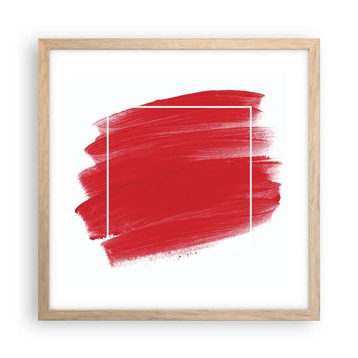 Poster in cornice rovere chiaro - Fuori dagli schemi - 40x40 cm