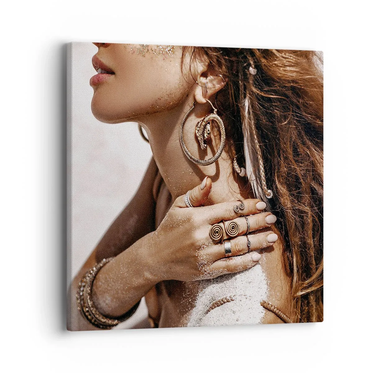 Quadro su tela - Stampe su Tela - Regina della spiaggia selvatica - 40x40 cm