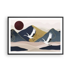 Poster in cornice nera - E la giornata è nuovamente VOLATA - 91x61 cm