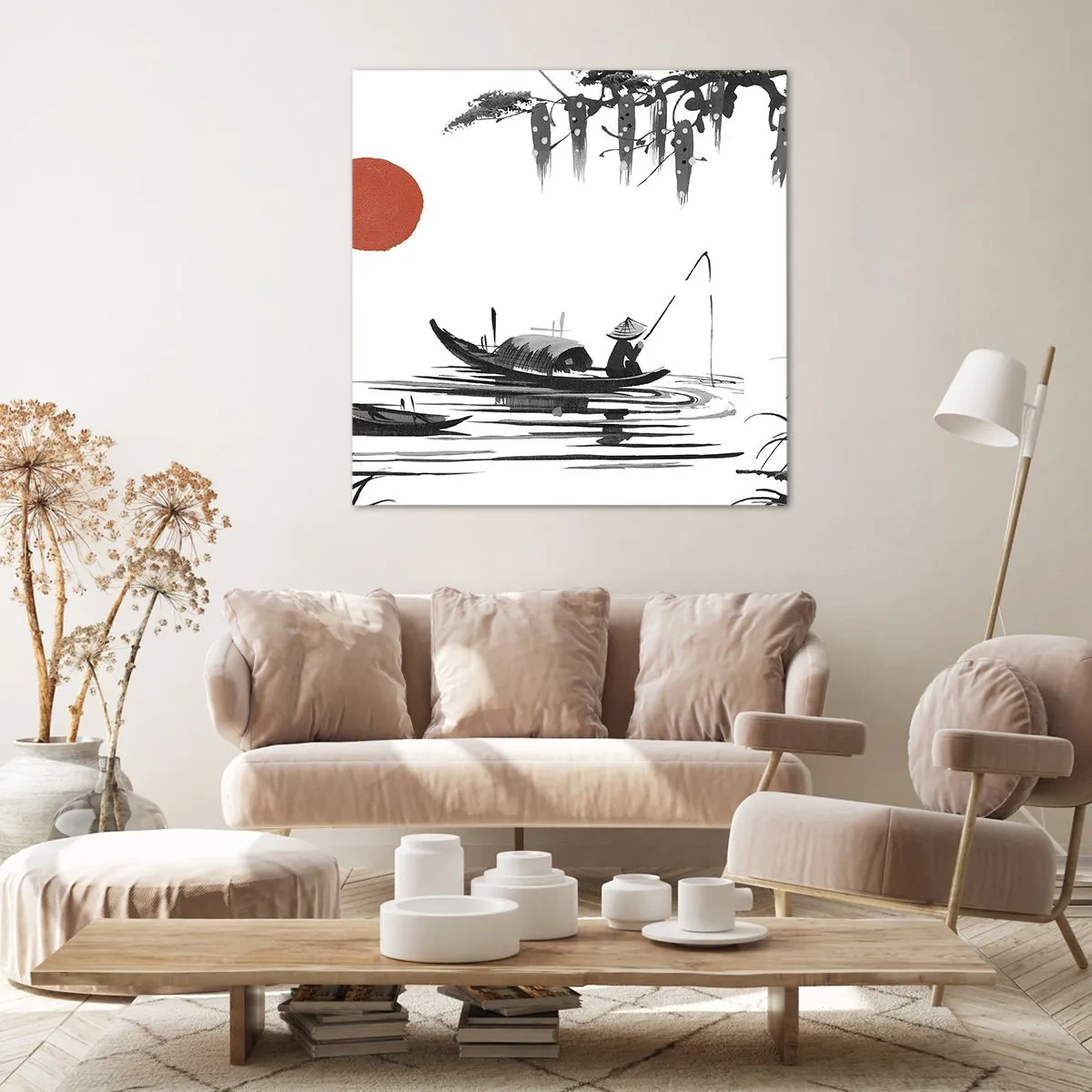 Quadro su tela - Stampe su Tela - Pomeriggio asiatico - 40x40 cm