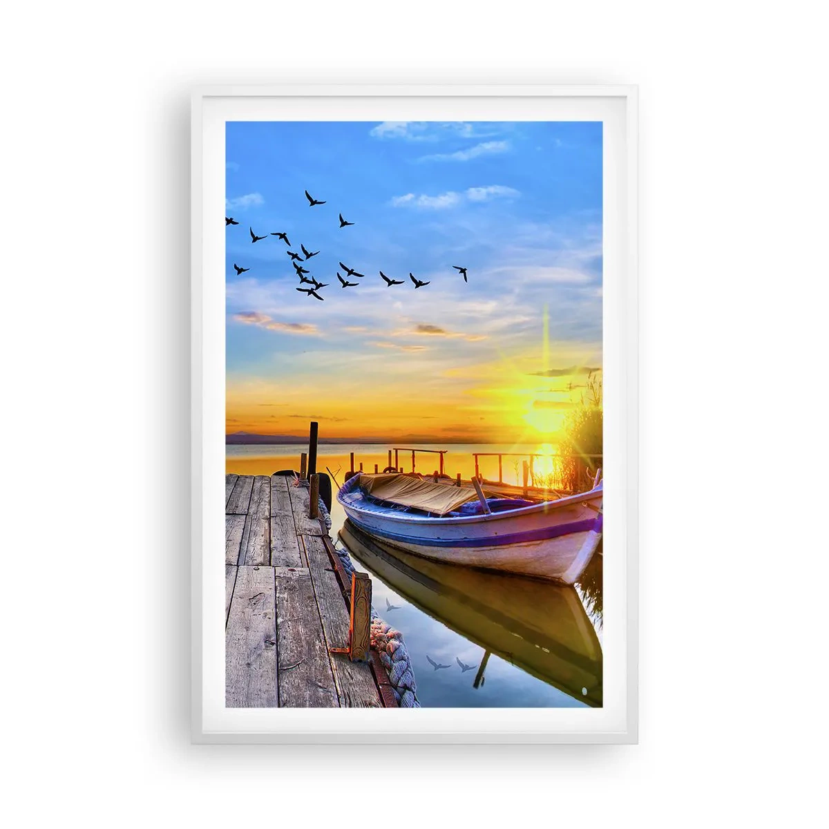 Poster in cornice bianca - A domani - 61x91 cm