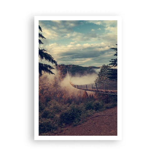 Poster - Sopra il bosco autunnale - 70x100 cm