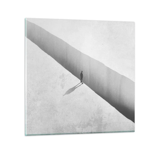 Quadro su vetro - Un obiettivo chiaro - 70x70 cm