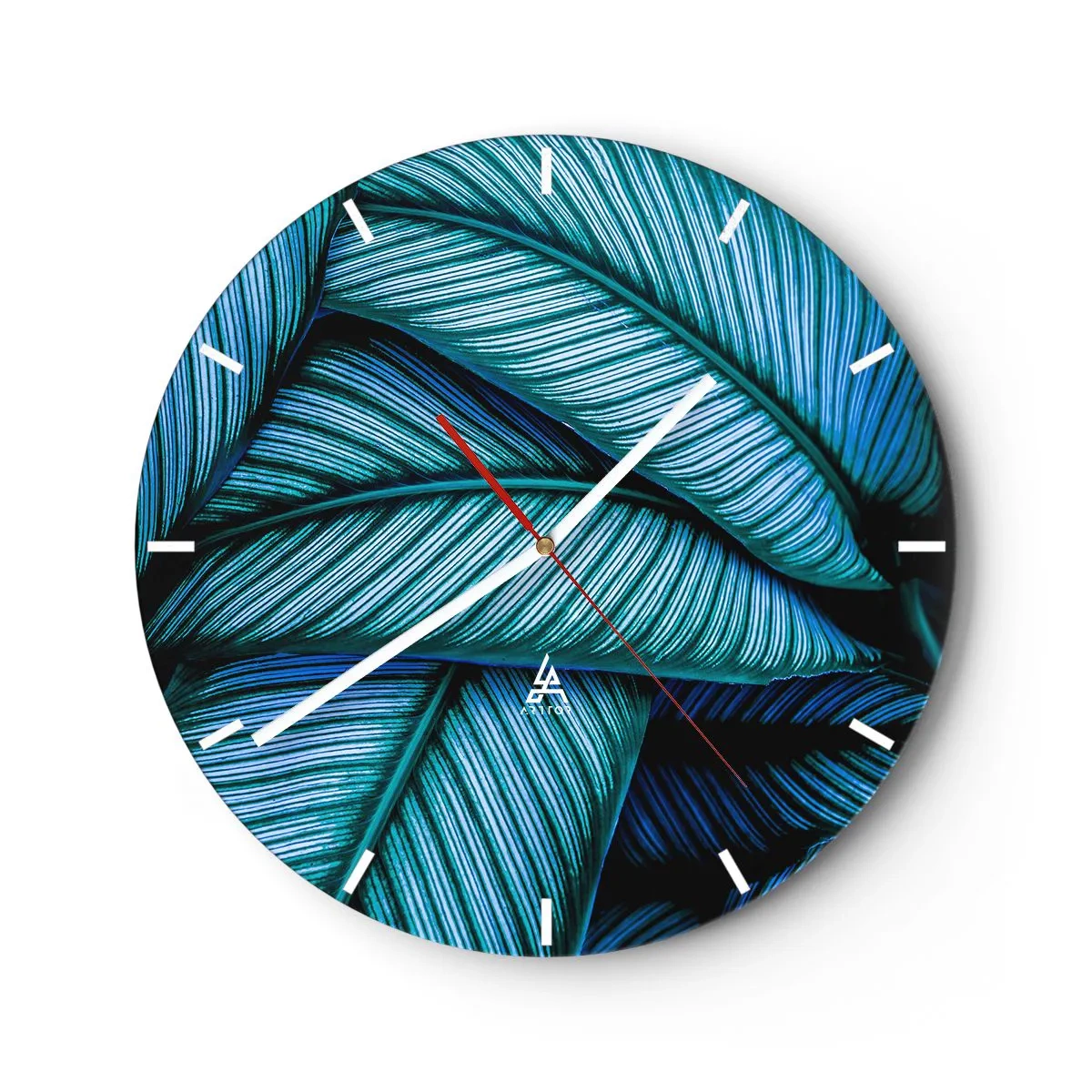 Orologio da parete - Orologio in Vetro - Le linee della vita - 40x40 cm