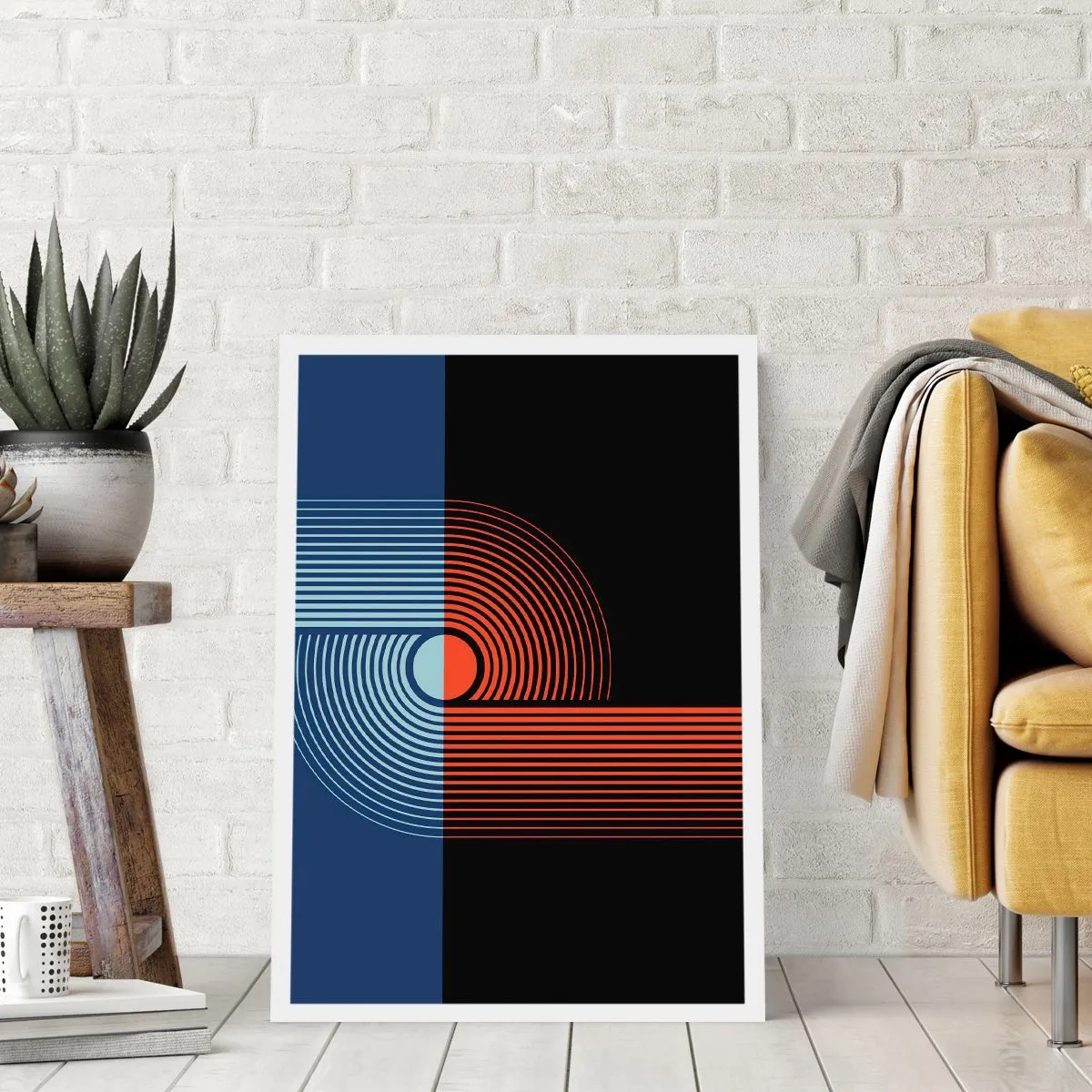 Poster - Nell'abbraccio geometrico - 61x91 cm